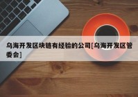 乌海开发区块链有经验的公司[乌海开发区管委会]